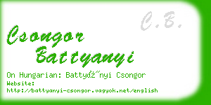 csongor battyanyi business card